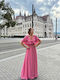 Shine 2gether Maxi Rochie pentru Nuntă / Botez Pink