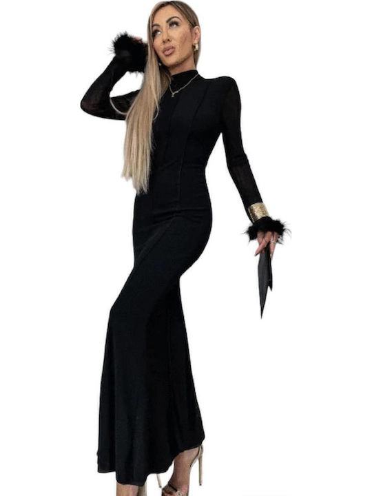 Maxi Dress for Wedding - Christening Black