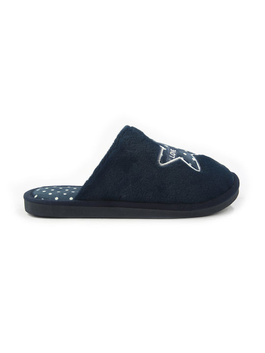 Fshoes Winter Women's Slippers in Blue color