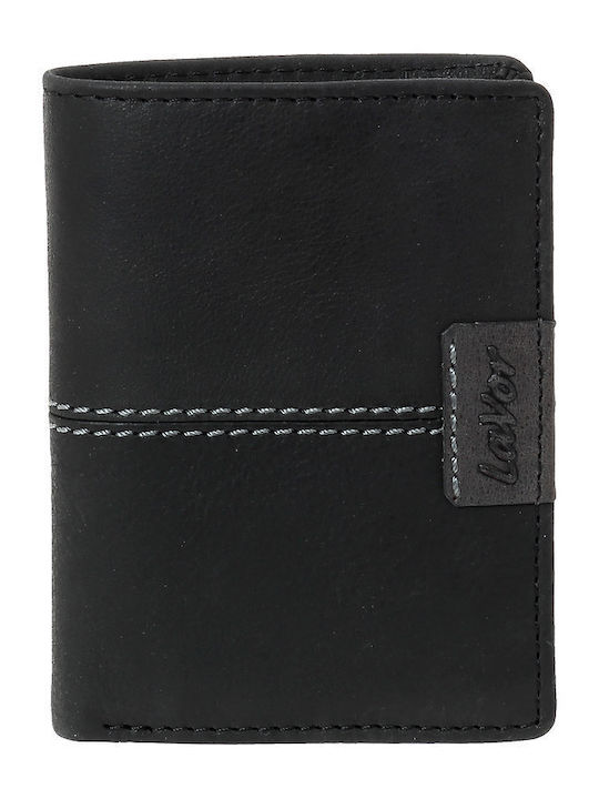 Leather Men's Wallet Cards with RFID Black