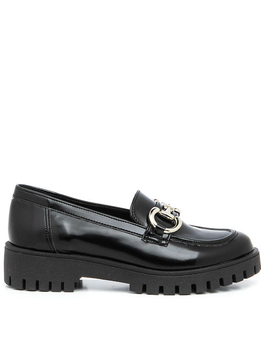 Aventis Shoes Γυναικεία Loafers σε Μαύρο Χρώμα