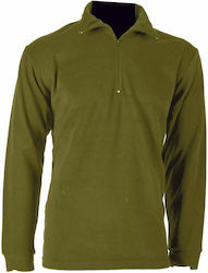 Armymania Μπλούζα Polo Fleece σε Χακί χρώμα