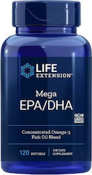 Life Extension Mega 1200mg 120 softgels Life Extension Mega 1200mg 120 softgels