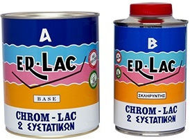 ER-LAC Λάκα Πολυουρεθάνης Διαλύτου Μαύρο Γυαλιστερό 1.5lt 1.5kg