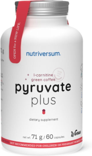 Nutriversum Pyruvate с Карнитин и Вкус Green 60 капси