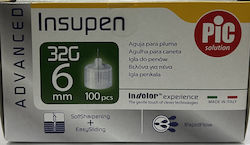 PiC Solution Insupen Advanced 32gx6mm Insulin Needles 100pcs