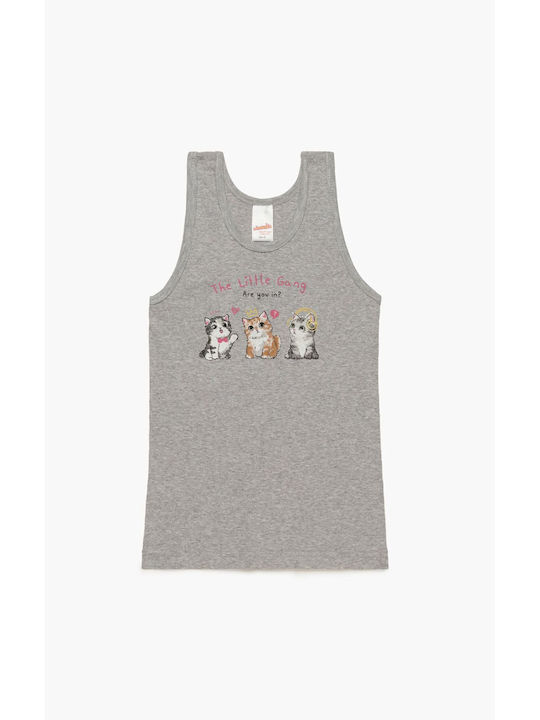 Minerva Kinder Unterhemd Tank-Top Grey 1Stück