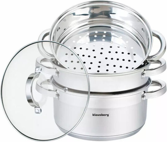 Klausberg Deep Stainless Steel Pot 4lt / 22cm