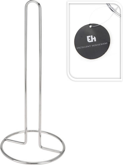 Excellent Houseware Metallic Paper Towel Holder Silver 12.5x12.5cm CY5655390