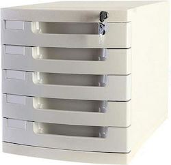 Next Desktop Drawer with Lock Gray