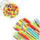 Kruzzel Plastic Construction Toy Educational Straws Connectors for Children 3+ years+ Years