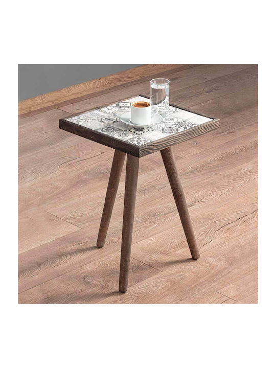 Square Side Table Black L32xW32xH45cm