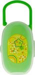 Chicco Case Pacifier made of Plastic Green