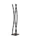 Diommi Metallic Coat Rack Black x50x179cm