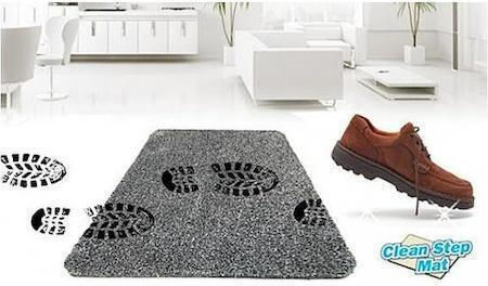 Πατάκι Εισόδου Τσόχα Clean Step Mat Γκρι 46x71εκ. 21148402 Γκρι