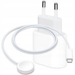 Apple Φορτιστής Magsafe και Καλώδιο USB-C 20W Λευκός (CO2-Z0006)