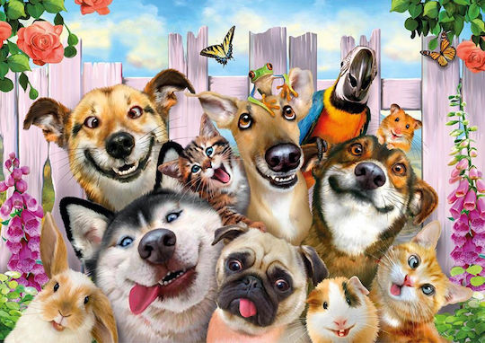 Kids Puzzle Crazy Pets 200pcs Wooden City