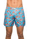 Khos Men's Swimwear Shorts Blue with Patterns