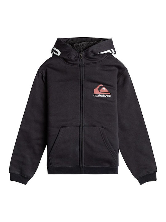 Quiksilver Kinder-Strickjacke mit Kapuze Schwarz