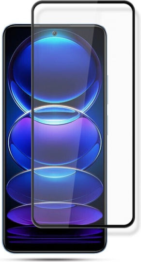 Full Glue Full Face Tempered Glass Μαύρο (Redmi Note 12 Pro)