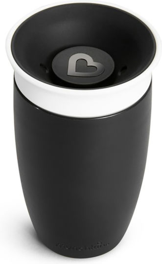 Munchkin Παιδικό Ποτηράκι Miracle 360 Sippy Cup από Πλαστικό Μαύρο 296ml για 12m+