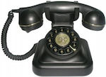 Ενσύρματο Τηλέφωνο Ρετρό Μαύρο 1914956