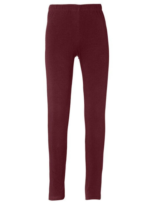 Energiers Kinder Leggings Lang Burgundisch