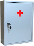 Pharmamedihelp Μεταλλικό Φαρμακείο Πρώτων Βοηθειών Τοίχου με Κλειδαριά 40x30x12cm