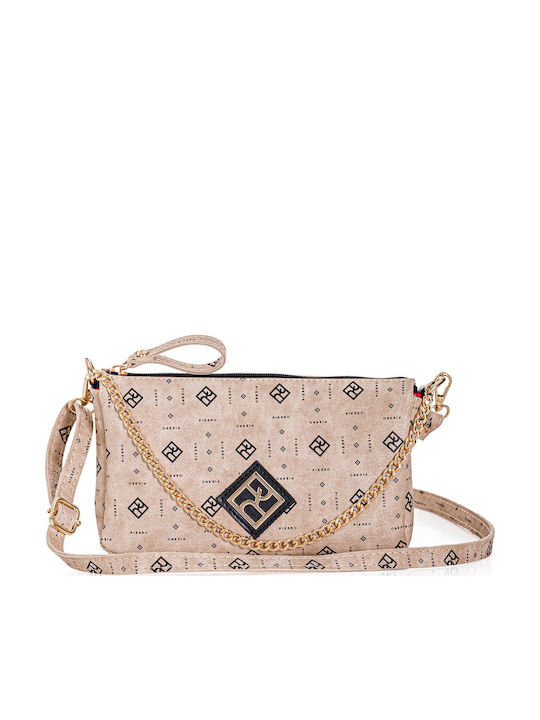 Pierro Accessories Γυναικεία Τσάντα Χιαστί Μπεζ