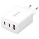 Intenso Wireless Charger GaN With USB-A Port And 2 USB-C Ports 65W White