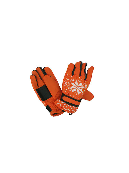 Α&Κ Παιδικά Γάντια Χιονιού Πορτοκαλί