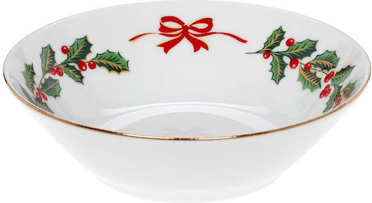 Cryspo Trio Weihnachtlich Schale Porzellan Mehrfarbig Höhe 14cm.