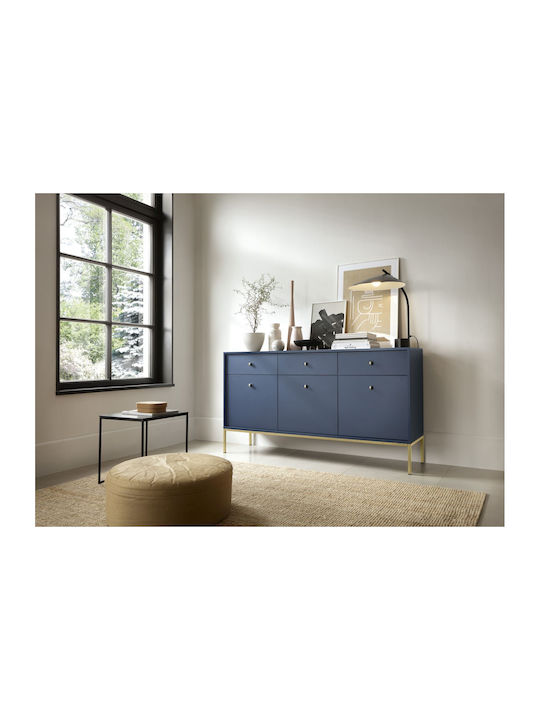 Bufet Mono cu Sertare Albastru + auriu 153.4x39...