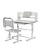 Kids Desk made of Melamine Gray 80x54x104cm 312-106V80GY