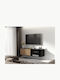 TV Stand Wooden Oriol Black L150xW40xH40cm