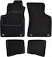 Custopol Set of Front and Rear Mats 4pcs for Renault Coupe Audi TT Hyundai Coupe Black