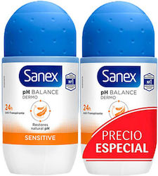 Sanex Sensitive Deodorant als Roll-On 2x50ml Sanex Sensitive Deodorant als Roll-On 2x50ml