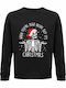 Sweatshirt Unisex Organic " When You Are Dead Inside But It Is Christmas " Black