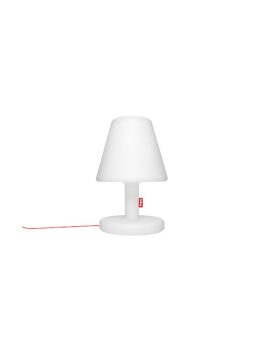 Fatboy Kunststoff Tischlampe mit Weiß Schirm und Basis