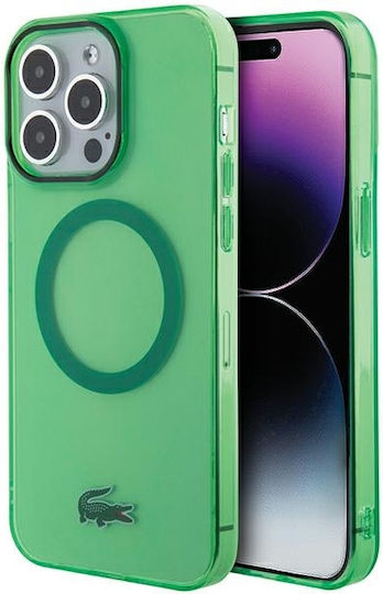 Lacoste Back Cover Plastic Verde (iPhone 15 Pro)