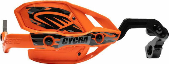 Cycra Motorcycle Protective Hand Guards in Orange Colour