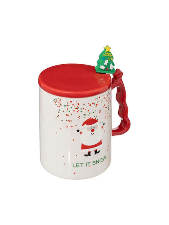Atmosphera Christmas Mug Ceramic White