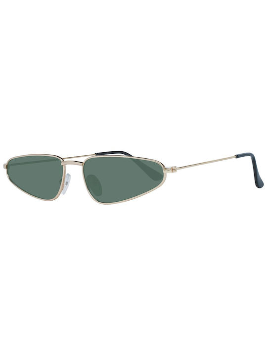 Karen Millen Sunglasses with Gold Metal Frame and Green Lenses 7490578