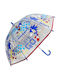 Chanos Kids Curved Handle Umbrella Sonic with Diameter 45cm Transparent