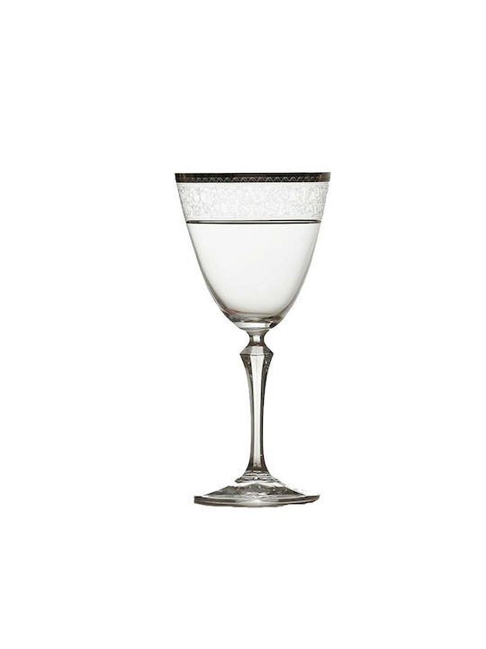 Bohemia Elisabeth Platin Set de Pahare pentru apa din Cristal în Culoare Argint 350ml 6buc