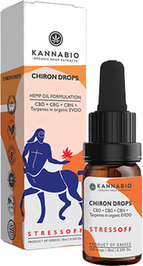 KannaBio Έλαιο Κάνναβης σε Σταγόνες 10ml 1τμχ
