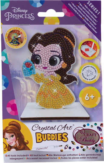 Craft Buddy Ζωγραφική Crystal Art Belle 7τμχ