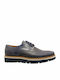 Leder Herren Freizeitschuhe Blau