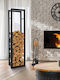 ML-Design Metallisch Regal Holzlagerung