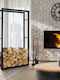 ML-Design Metallisch Regal Holzlagerung